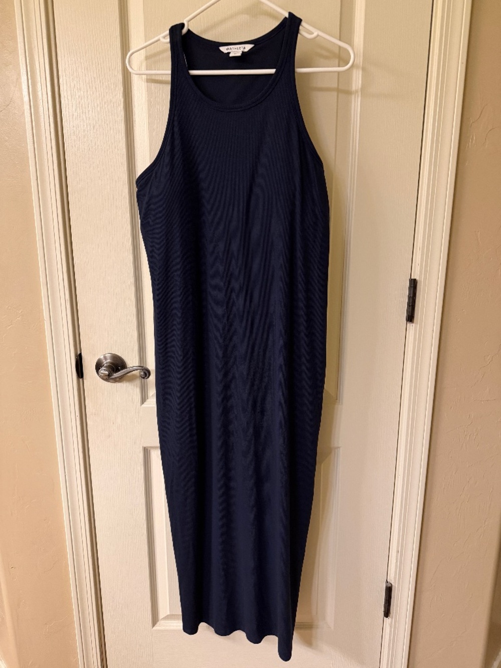 Athleta Signature Rib Maxi Dress Navy Size XL